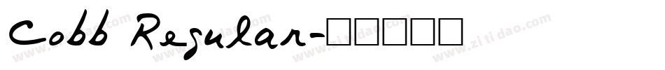 Cobb Regular字体转换